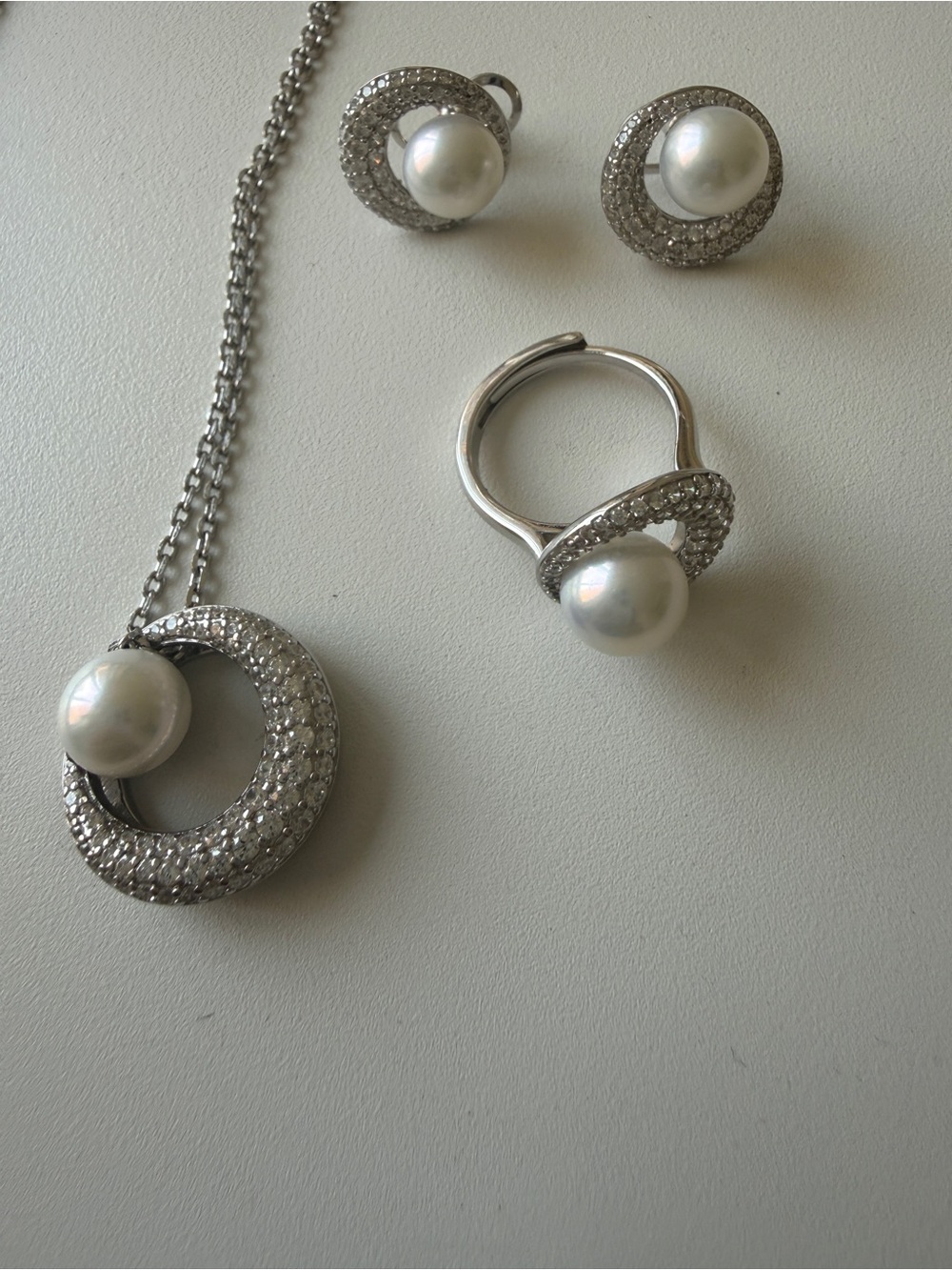 Gingiberi ring necklace earring set - Picture 2 of 6